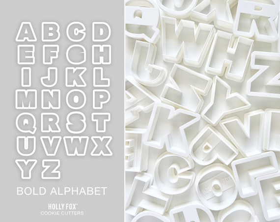 Emporte-pièces alphabet/lettre Ensemble de 26 ou disponibles  individuellement -  Canada