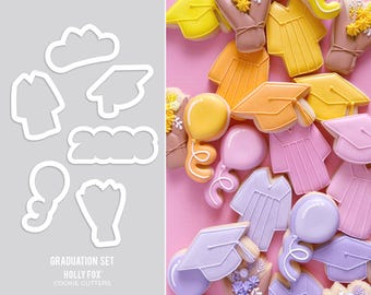 2026 Graduation Cookie Cutters - Set of 6!