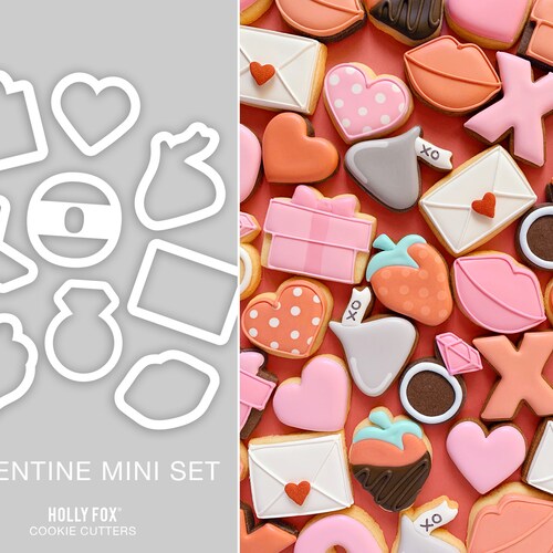 Tall Valentines LOVE Set - Cutters