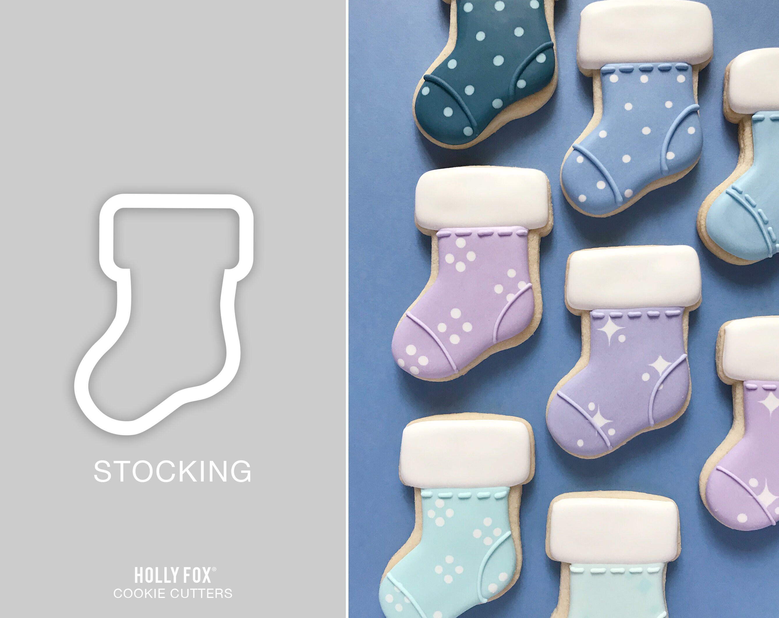 Stocking cookie cutter