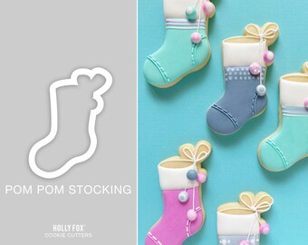 Pom Pom Stocking Cookie Cutter