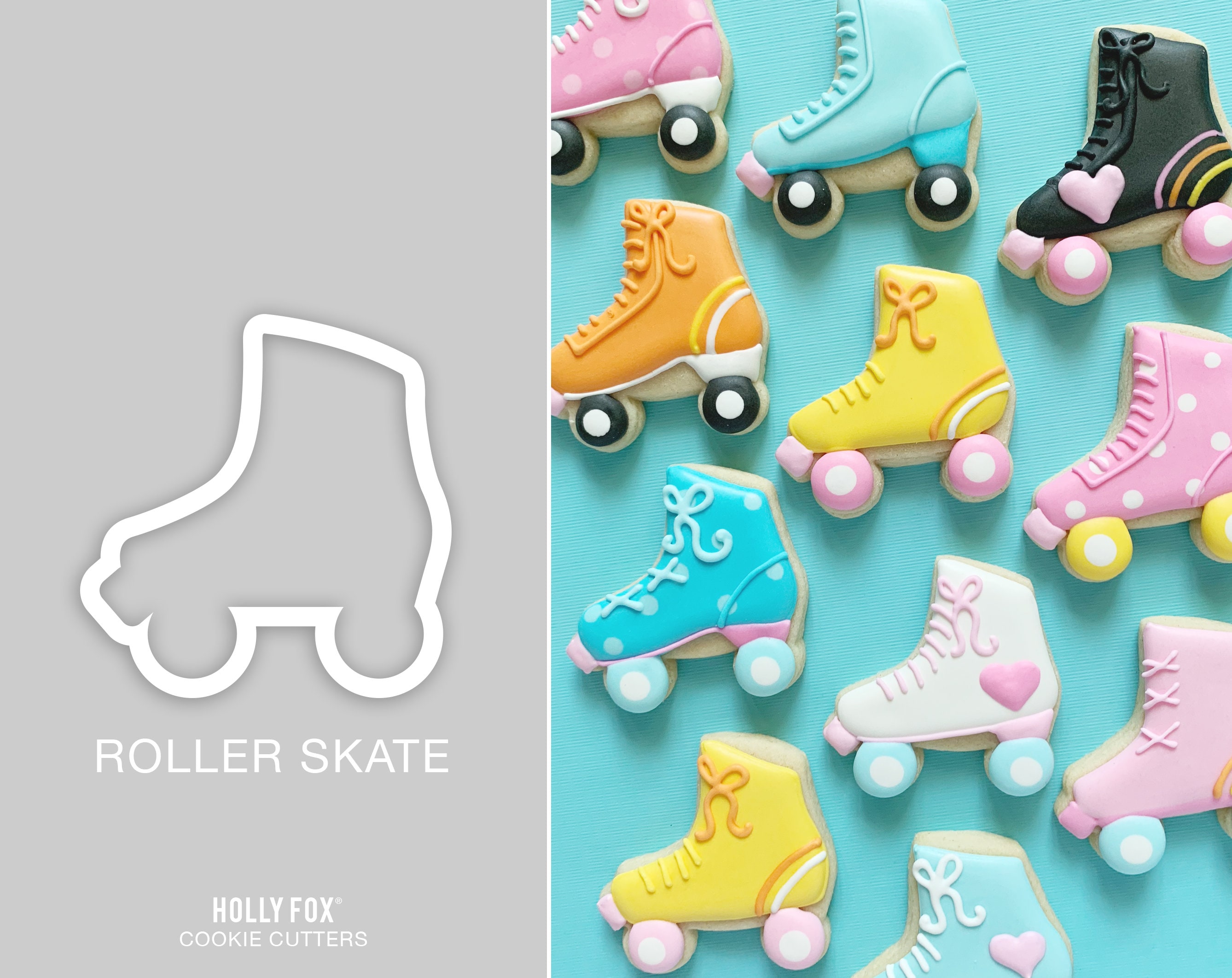 Colorful Roller Skates and Star Shapes Fun Pattern Tote Bag