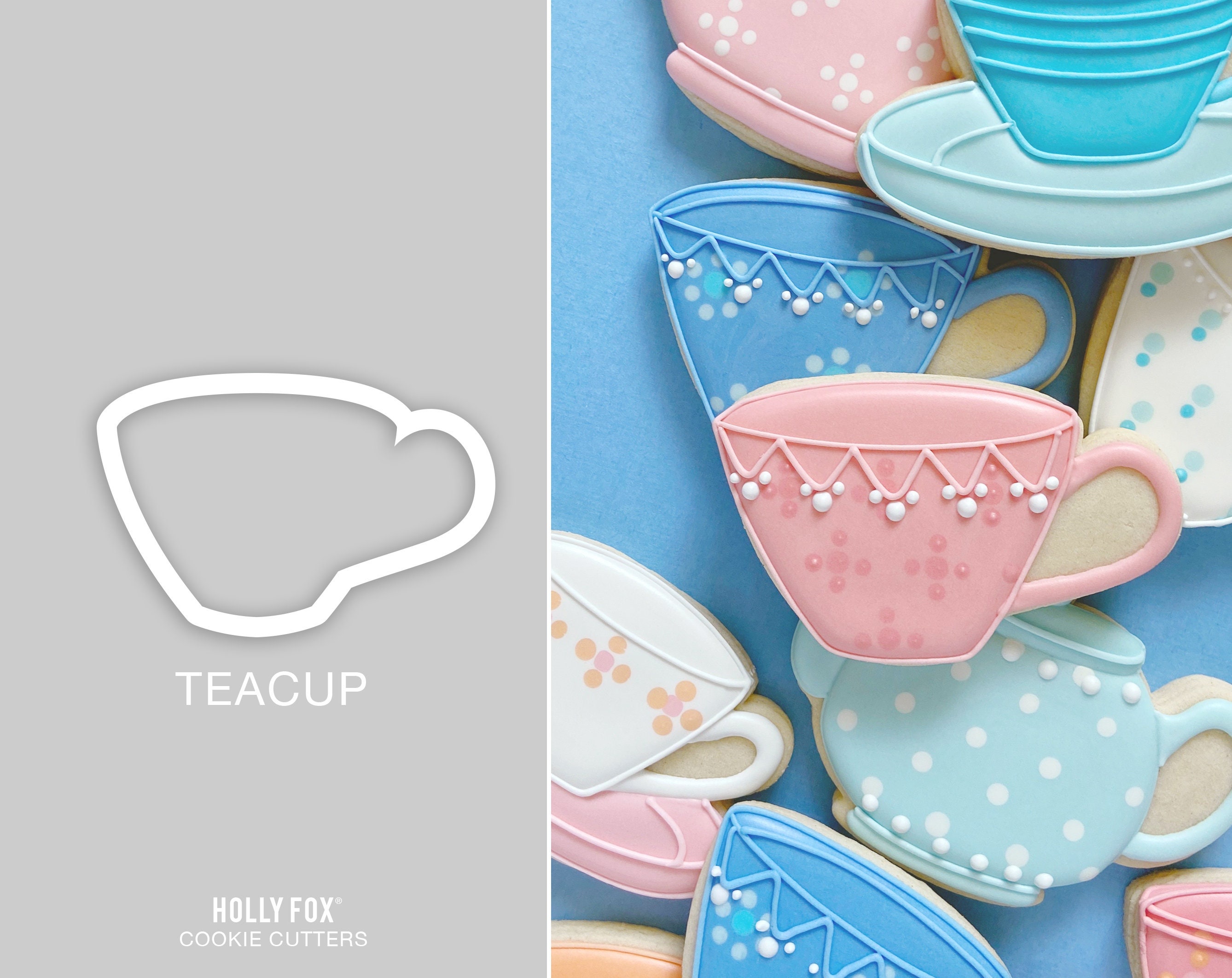 Teacup Cookie Cutter Etsy