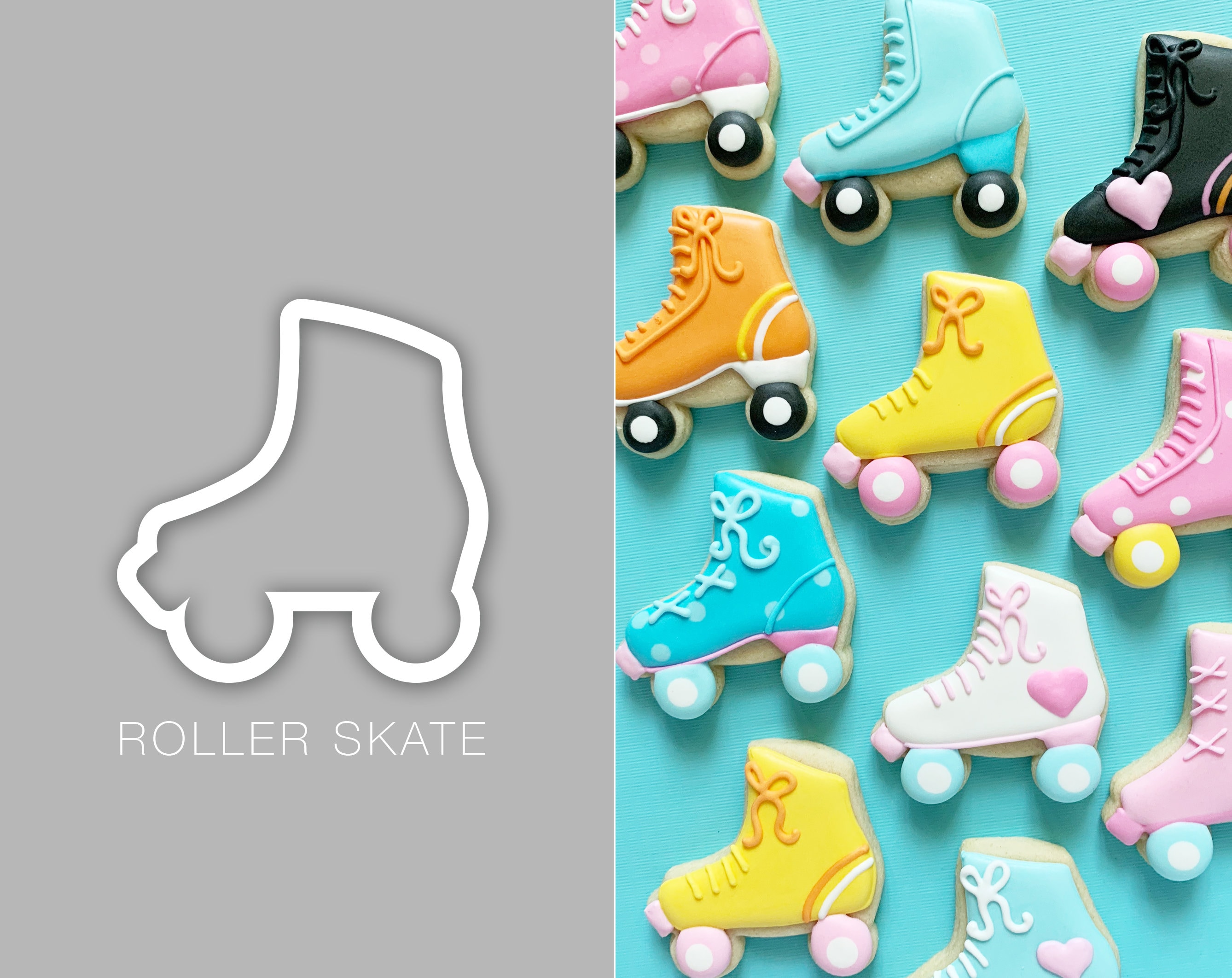Roller Skate 100 Cookie Cutter Set