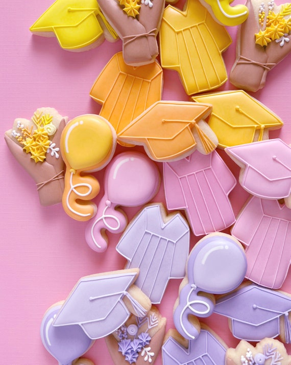 cookies graduation dresses Graduation Gown Dress 4 inch Cookie Cutter