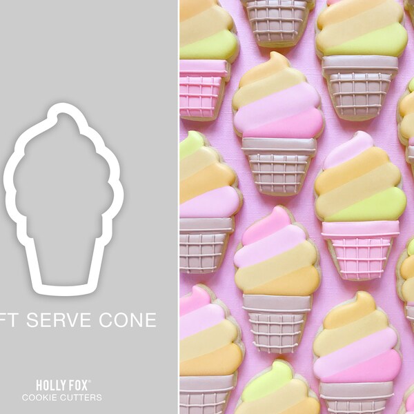 Soft Serve Ice Cream Cookie Cutter