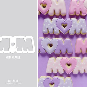 Mom Plaque Cookie Cutter
