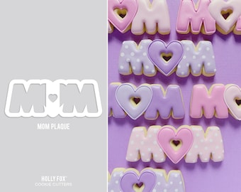 Mom Plaque Cookie Cutter