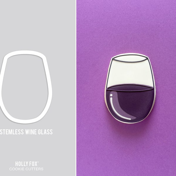 Stemless Wine Glass Cookie Cutter