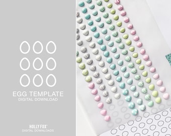 Mini Egg Template • INSTANT DIGITAL DOWNLOAD