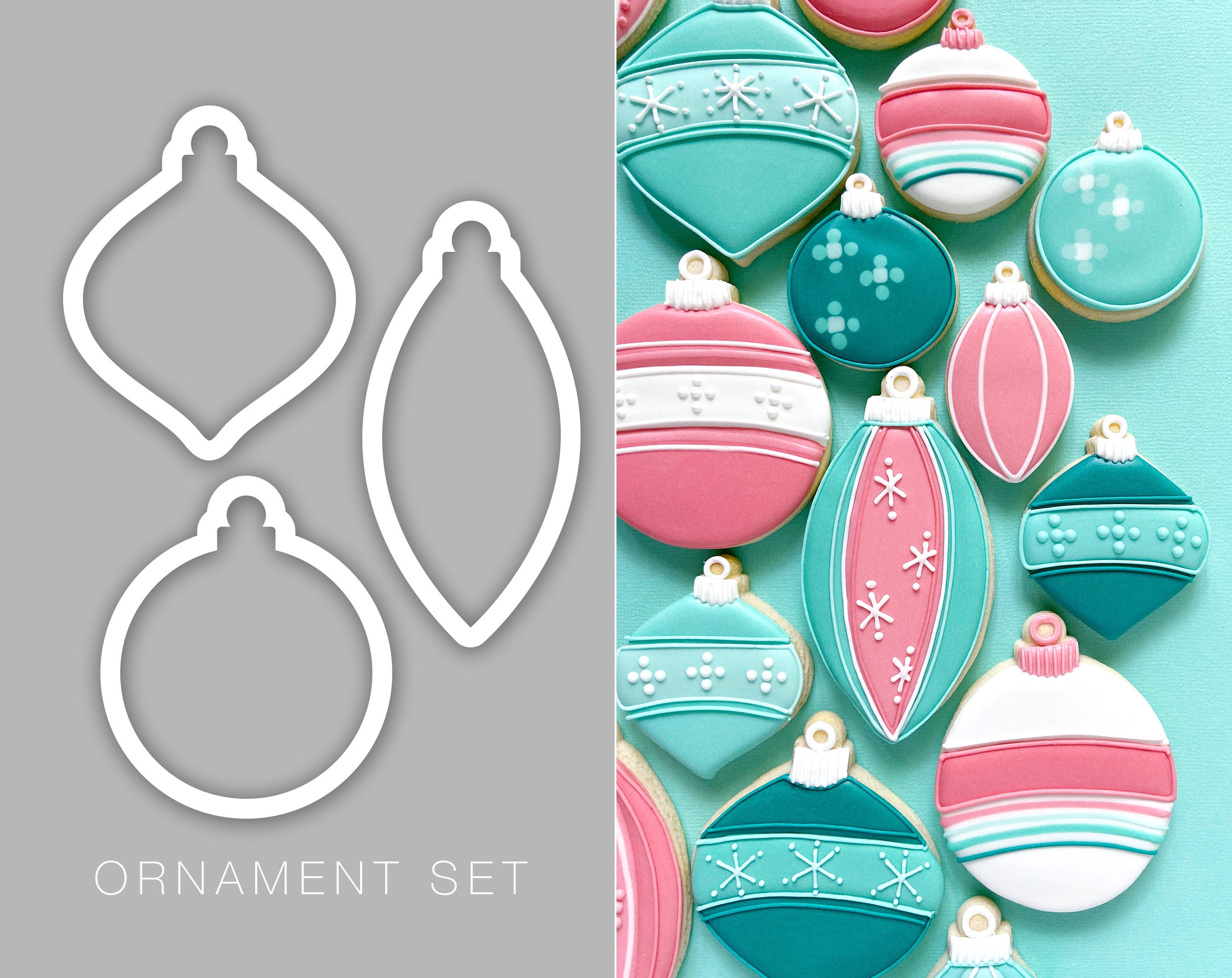 Ornament Set Cookie Cutters Etsy