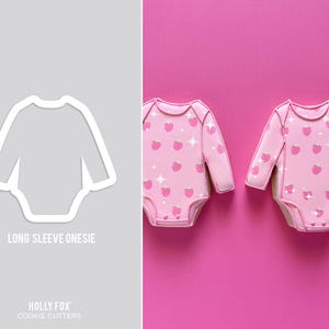 Long Sleeve Onesie Cookie Cutter image 1