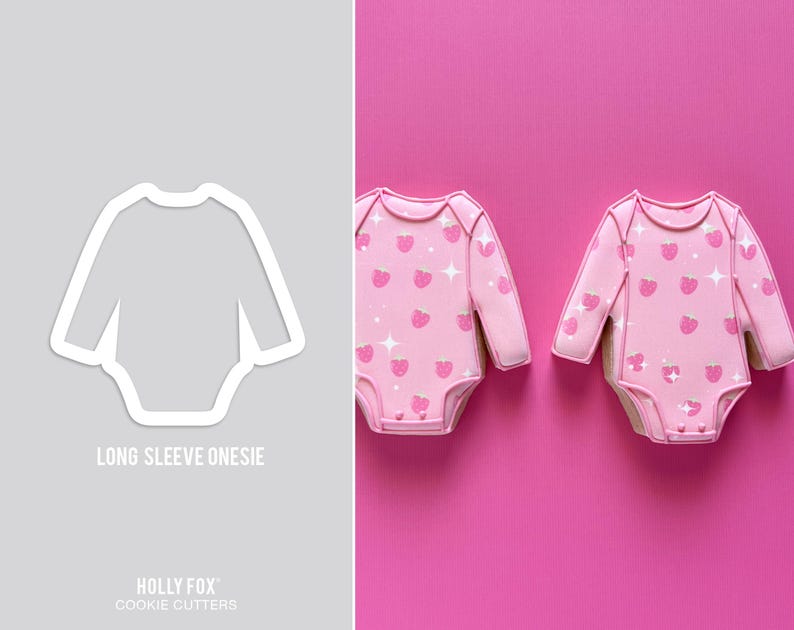 Long Sleeve Onesie Cookie Cutter image 1