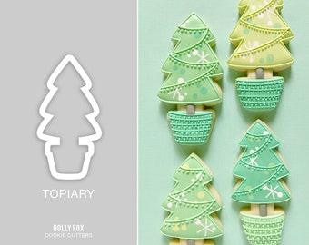 Christmas Tree Topiary Cookie Cutter