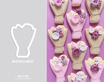 Wrapped Flowers Cookie Cutter