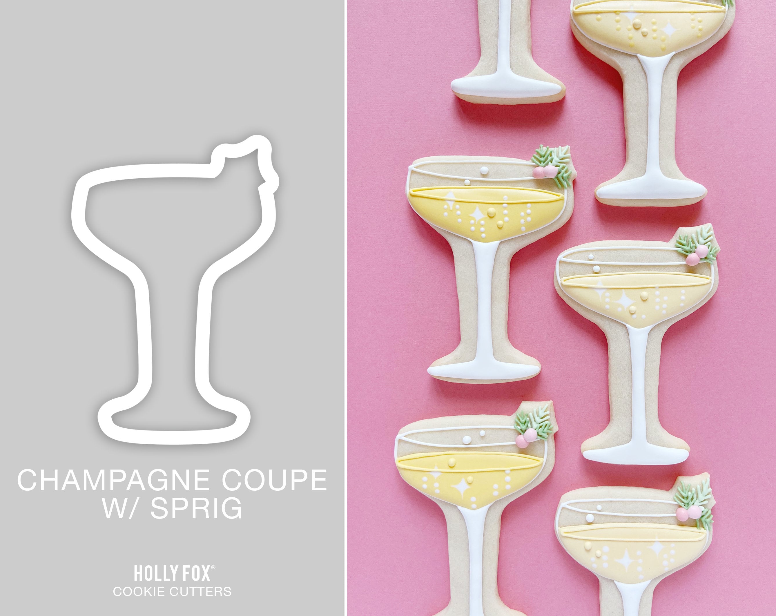 Champagner Flasche Party Ausstecher-Fondant & Keks-Instagram 3 Größen