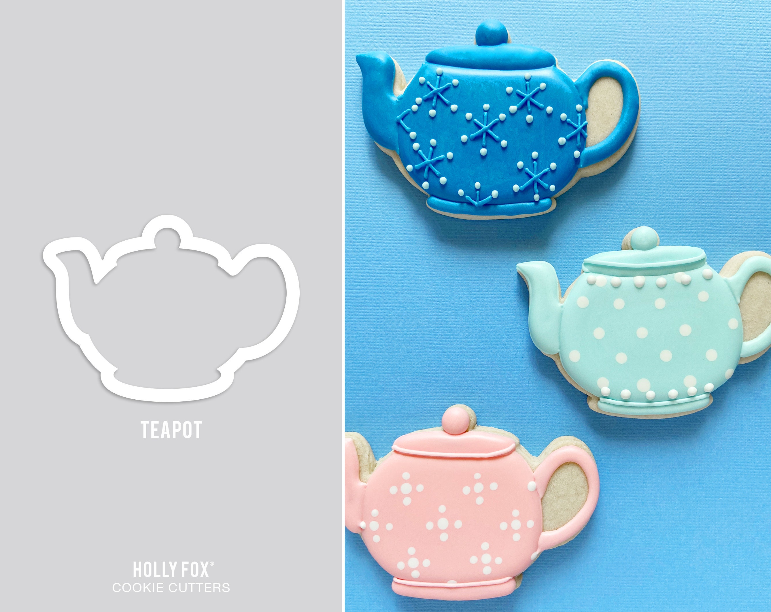 We're All Mad Here Teapot Cookie Cutter | Alice in Wonderland themed