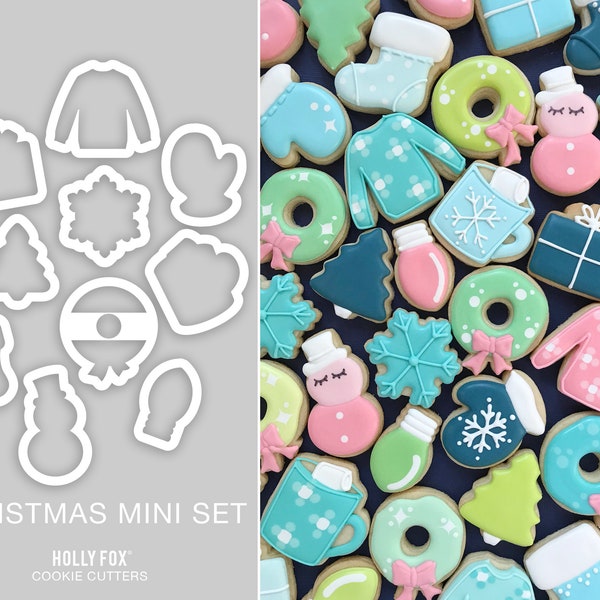 Christmas Mini Cookie Cutters - Set of 10!