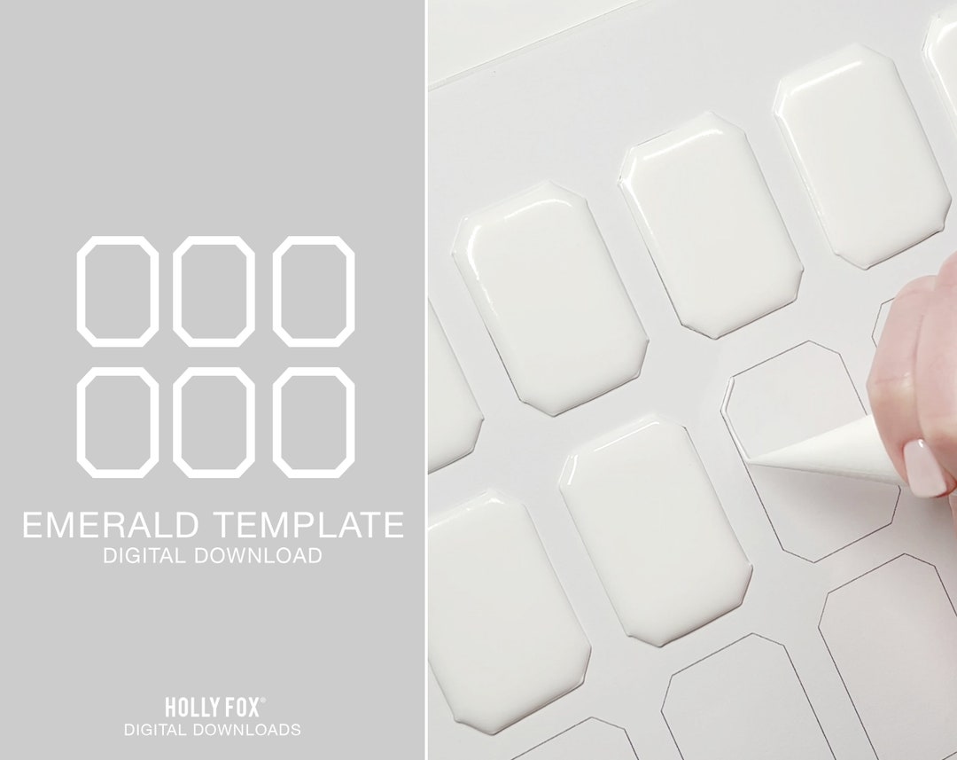 Emerald Template INSTANT DIGITAL DOWNLOAD Etsy Emerald Template INSTANT DIGITAL DOWNLOAD Etsy