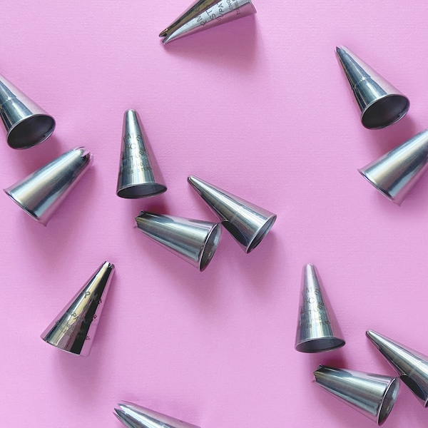 Decorating Piping Tips - Seamless Stainless Steel