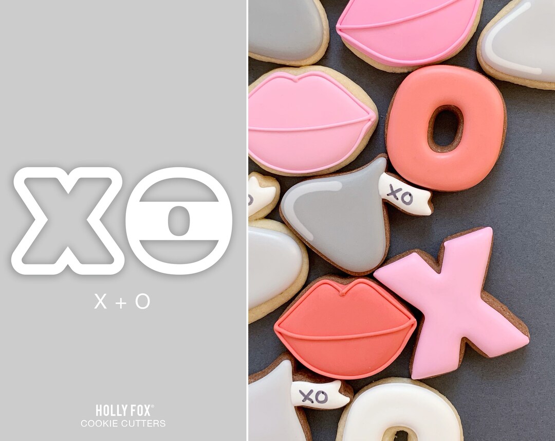 X O Cookie Cutters Set of 2 Etsy