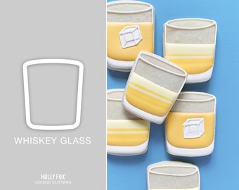Whiskey Glass Cookie Cutter