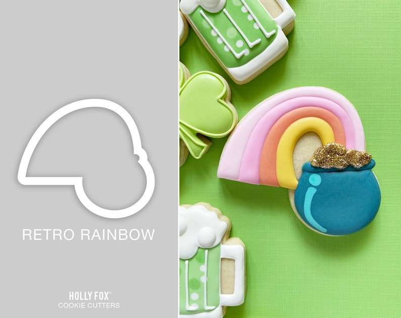 Retro Rainbow Cookie Cutter image 1