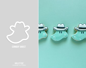 Cortador de galletas con forma de fantasma de vaquero