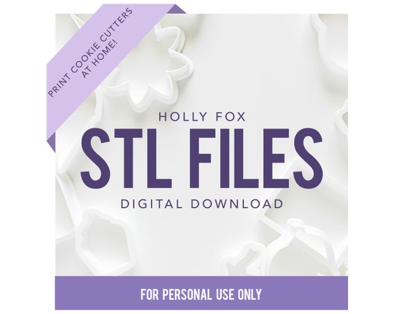 STL FILE | Digital Download for Holly Fox Cookie Cutters