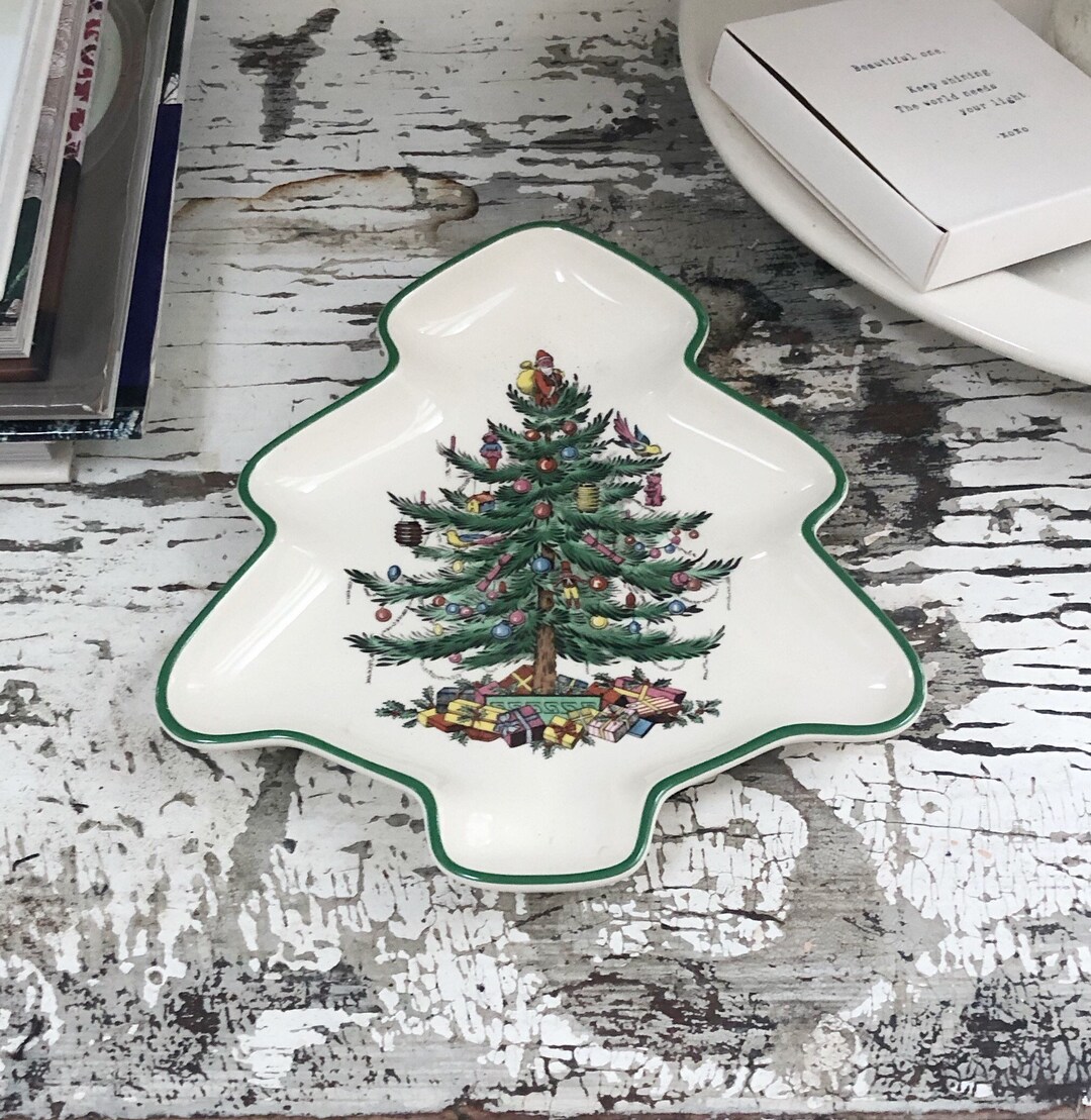 SPODE CHRISTMAS TREE Plate Vintage Spode Christmas Tree Etsy