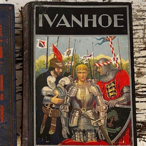 IVANHOE by Sir WALTER SCOTT 1938 • Beautiful Color Plates, Milo Winter Illustrator  • Antique Novel Literature for Boys!