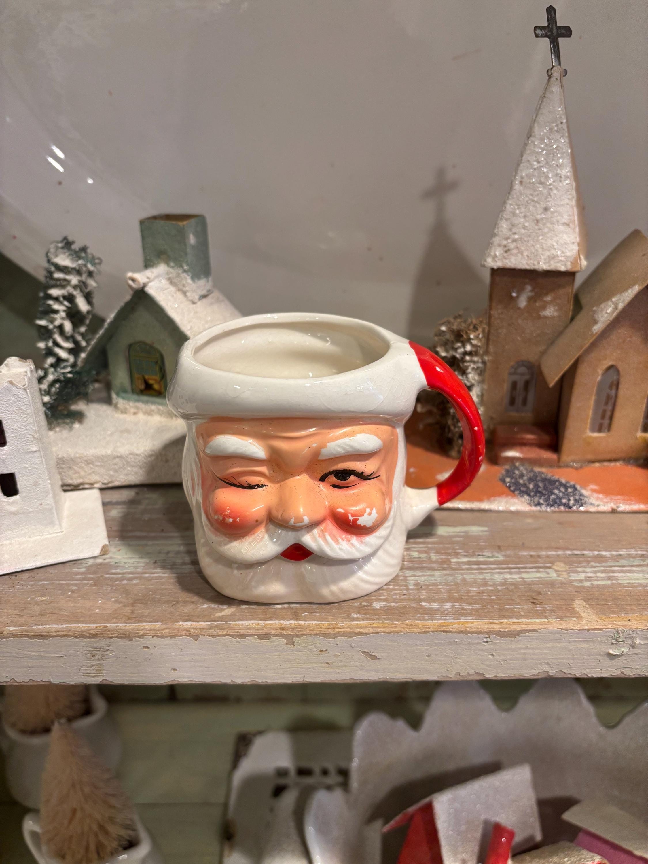 Vintage Santa Mugs Japan - Etsy