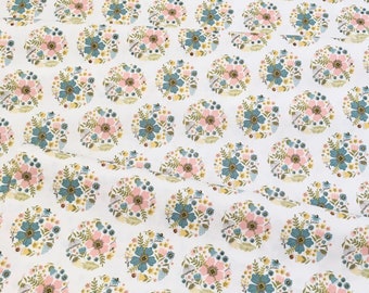 Bloom White - Wanderings By Poppie Cotton Quilting Cotton Fabric