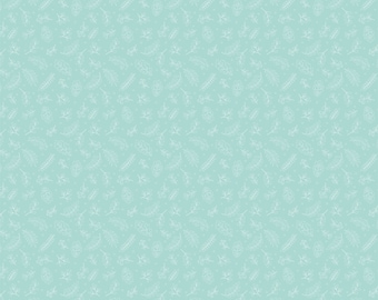 Dashwood Teal - Cherished Moments av Poppie Cotton Quilting Bomullstyg