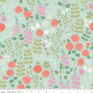 Mint New Dawn Rose Garden - by Citrus and Mint for Riley Blake Designs Quilting Cotton Fabric