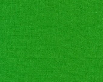 Tela verde Kona Grasshopper cortada a pedido - Kona Cotton de Robert Kaufman