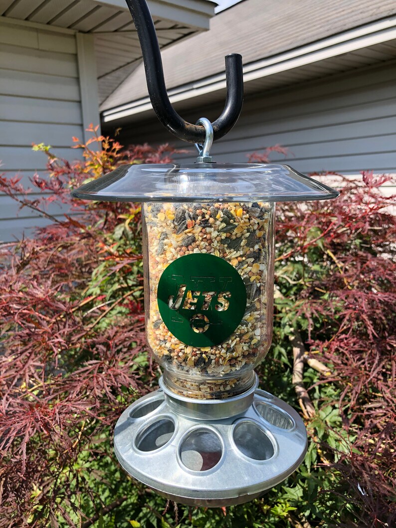 New York Jets Wild Bird Feeder / NY Jets Bird Feeder / Jets Etsy