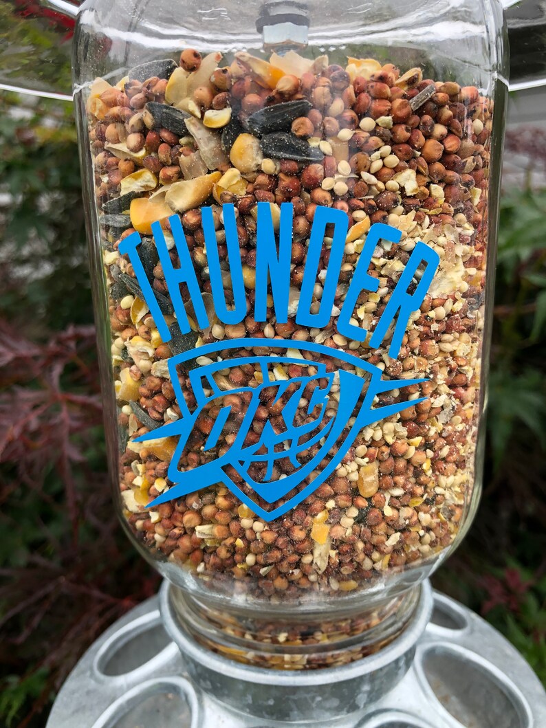 OKC Thunder Wild Bird Feeder Etsy
