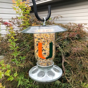 Miami Hurricanes Wild Bird Feeder