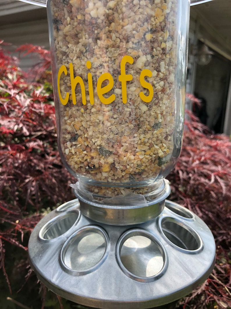 Kansas City Chiefs Wild Bird Feeder Etsy