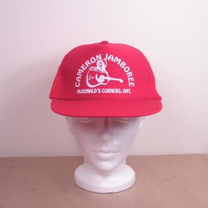 Vintage 1980s Era Cameron Jamboree Music Festival Mesh Trucker Style Cap - FREE SHIPPING