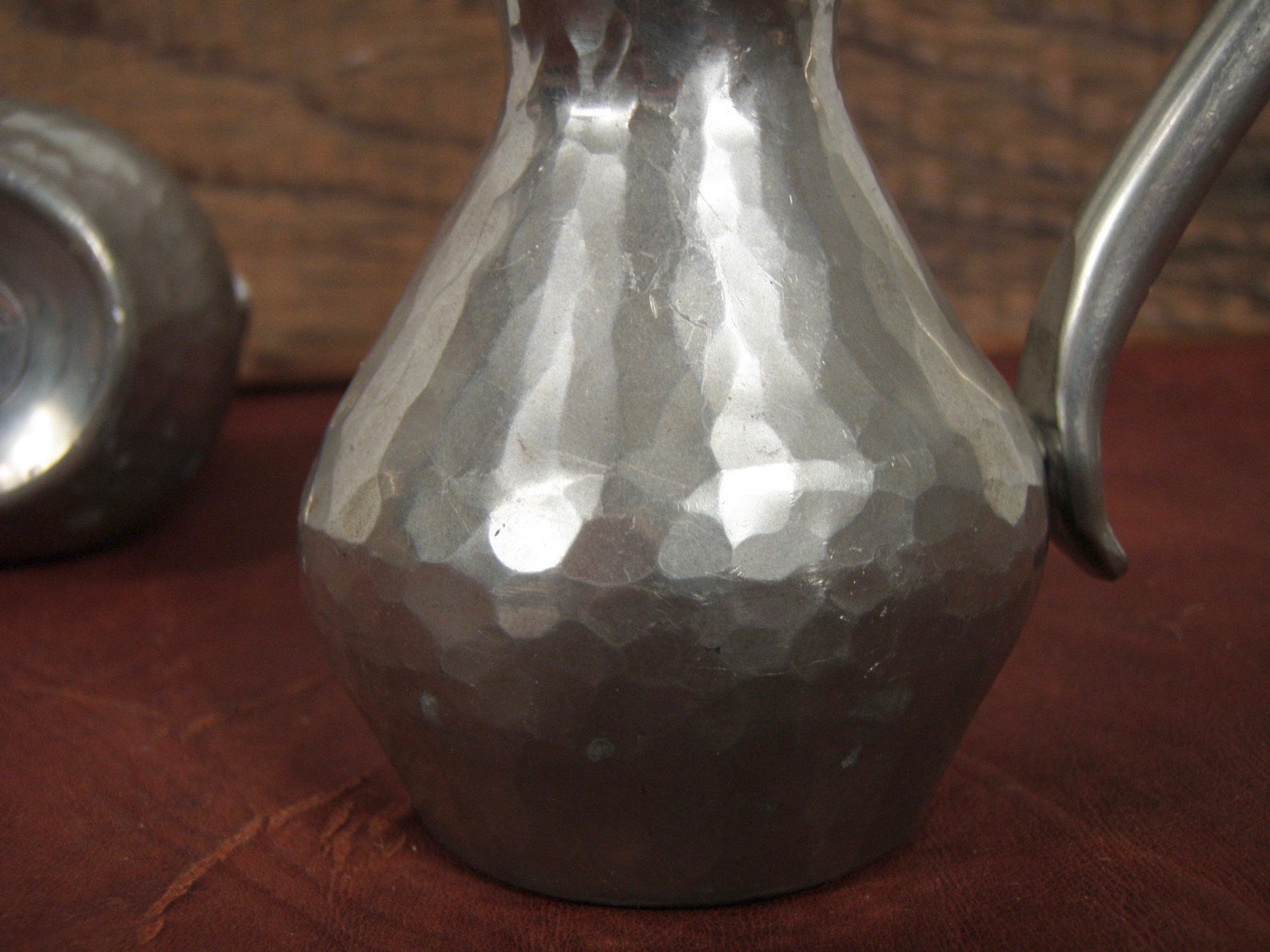 Set of 2 Vintage Etain Fin Mini Hammered Pewter Pitchers Etsy