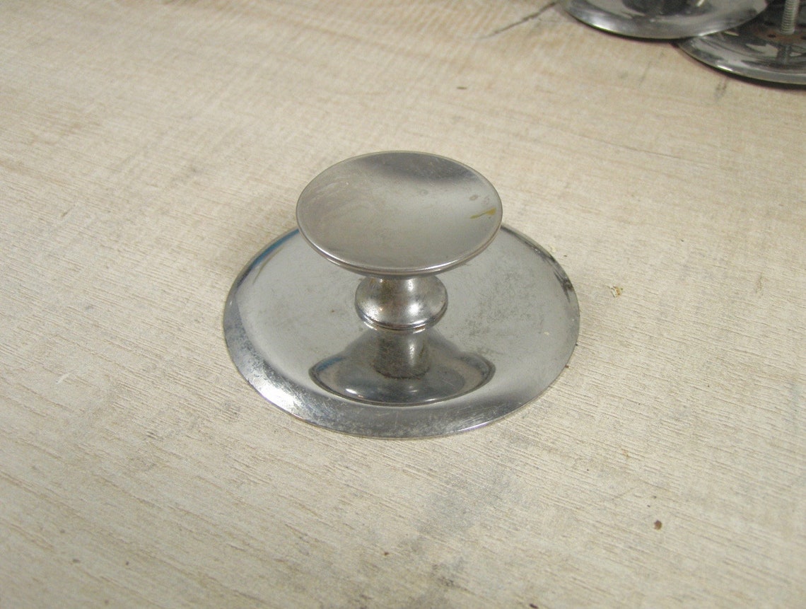 Conjunto de 14 vintage mid century cromo cóncavo gabinete | Etsy