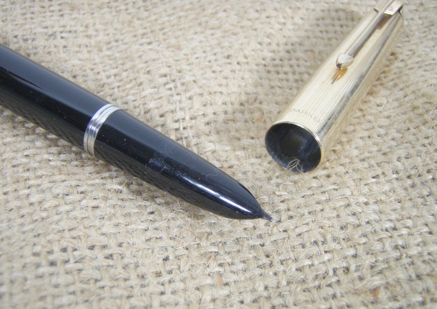 Vintage Parker 51 Demi Mark I Black Aerometric Fountain Pen