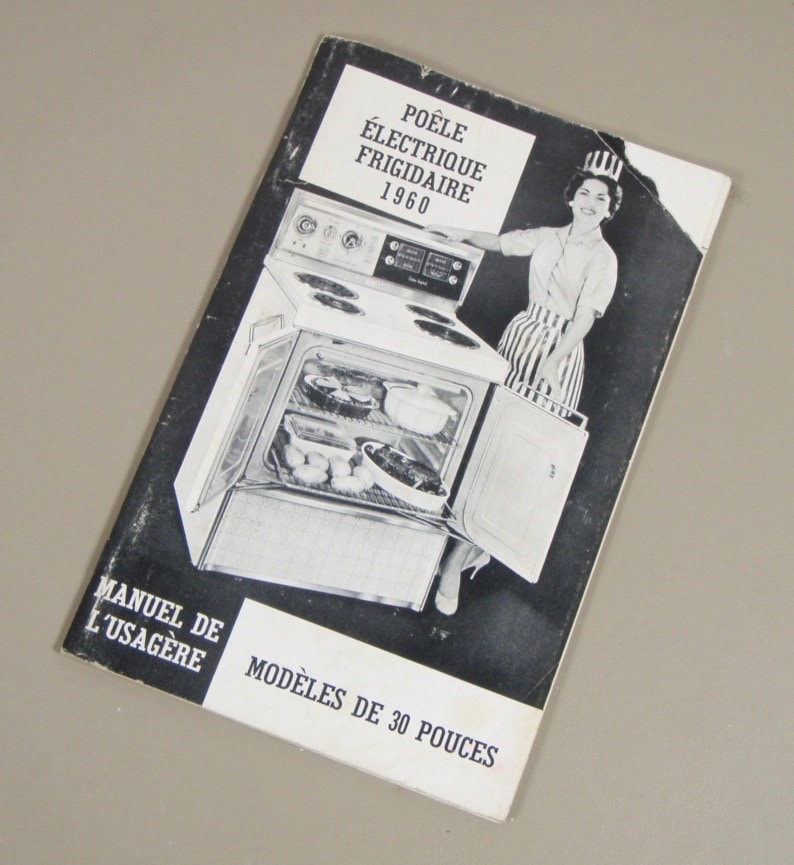 1960s Era Frigidaire 30 Electric Oven Range Owners Manual Etsy Canada