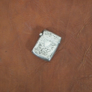 Antique Sterling Silver 925 Vesta Case Matchsafe Match Box Birmingham England Hallmarked - FREE SHIPPING