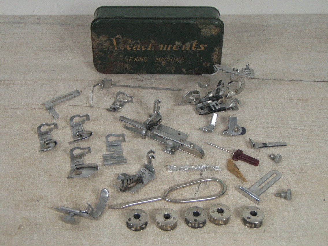 Vintage Universal Sewing Machine Accessory Kit FREE SHIPPING Etsy