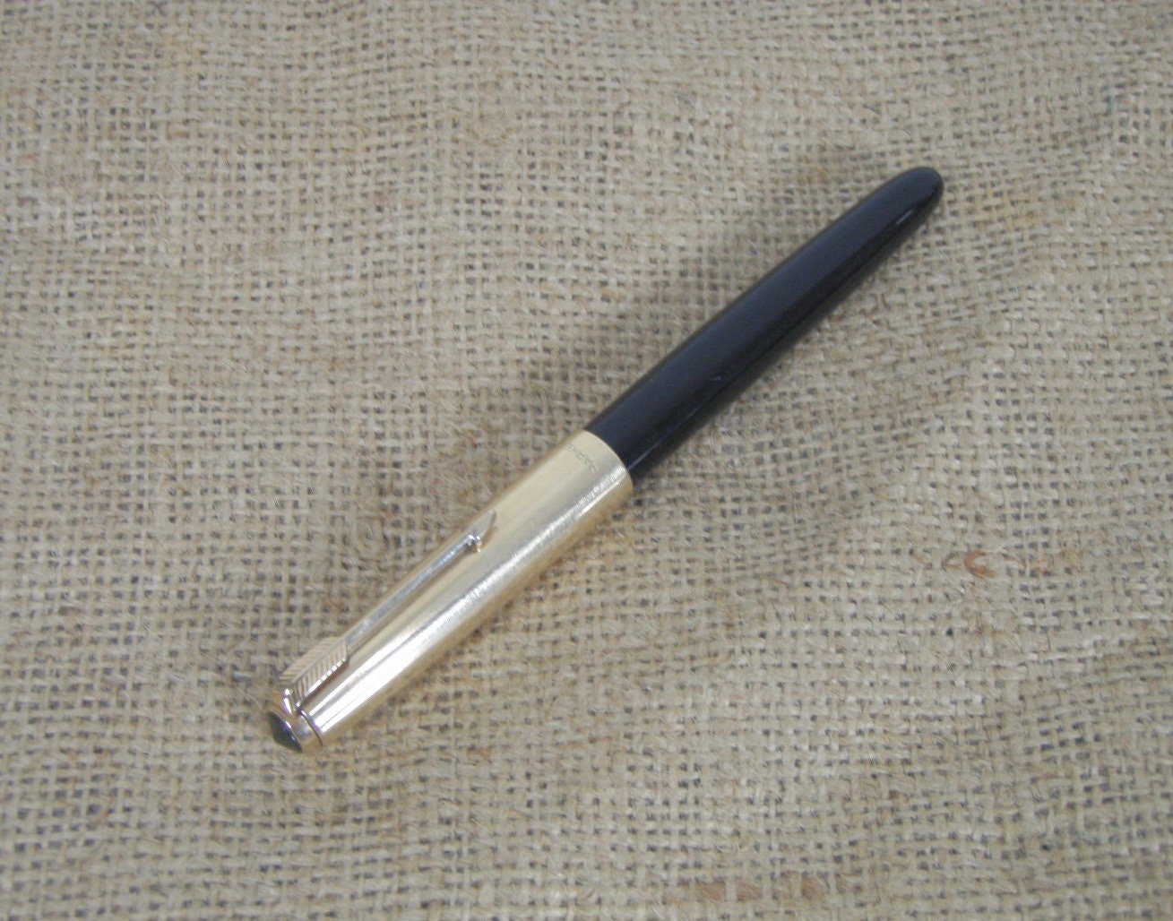 Vintage Parker 51 Demi Mark I Black Aerometric Fountain Pen W/ 12K Gold  Filled Cap FREE SHIPPING 