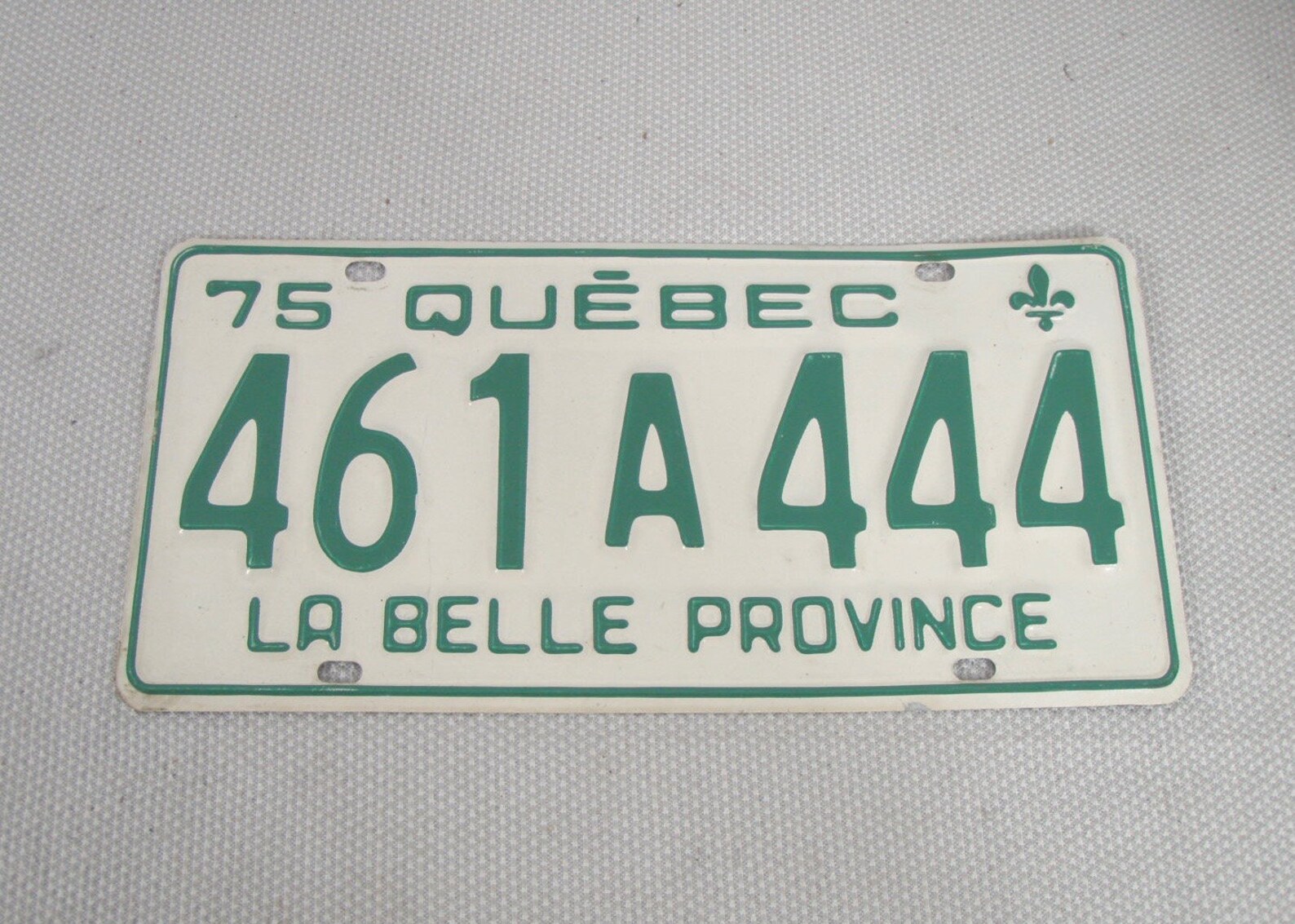 3 Vintage Quebec License Plates 1974 1975 1976 QC French Etsy