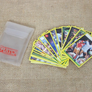 vintage The Match Winners Series Soccer Sports Trading Cards Full 30 Card Set w / Storage Case - LIVRAISON GRATUITE